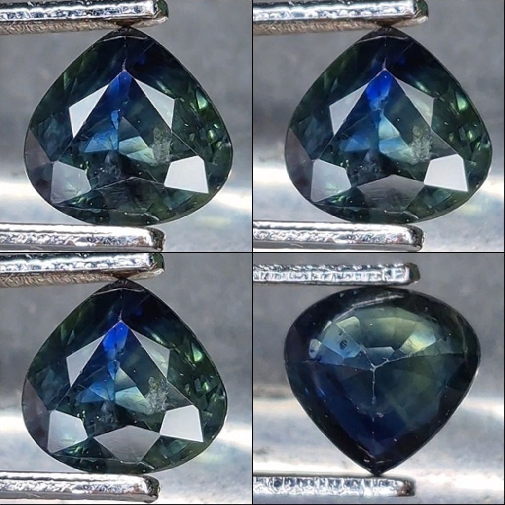 Natural Fancy Sapphire 1.10 crt Yellow and Blue Color