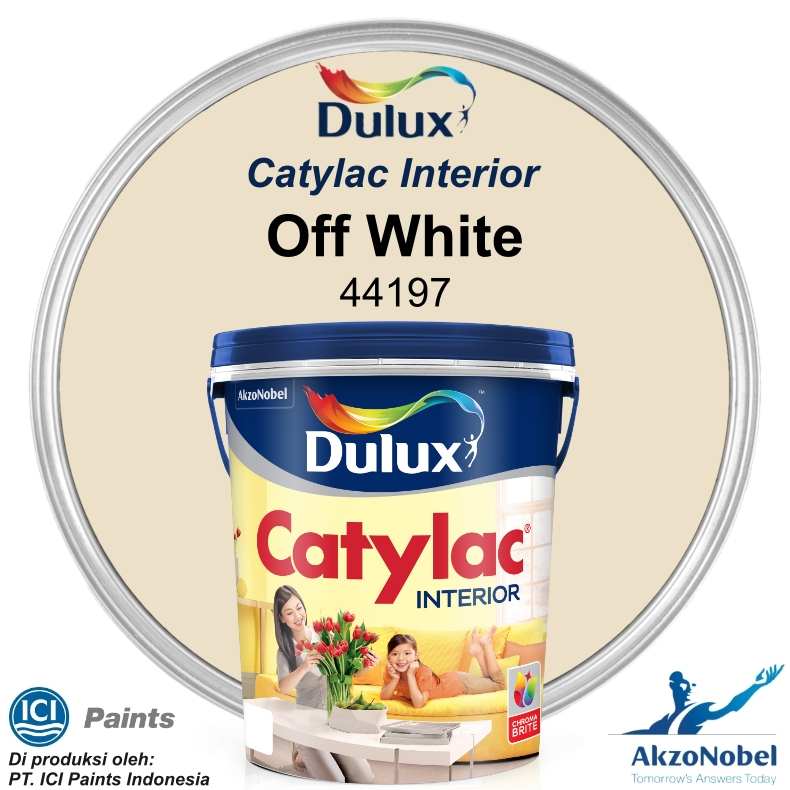 CAT DULUX CATYLAC INTERIOR 5 KG - OFF WHITE 44197 (Warna Tinting)