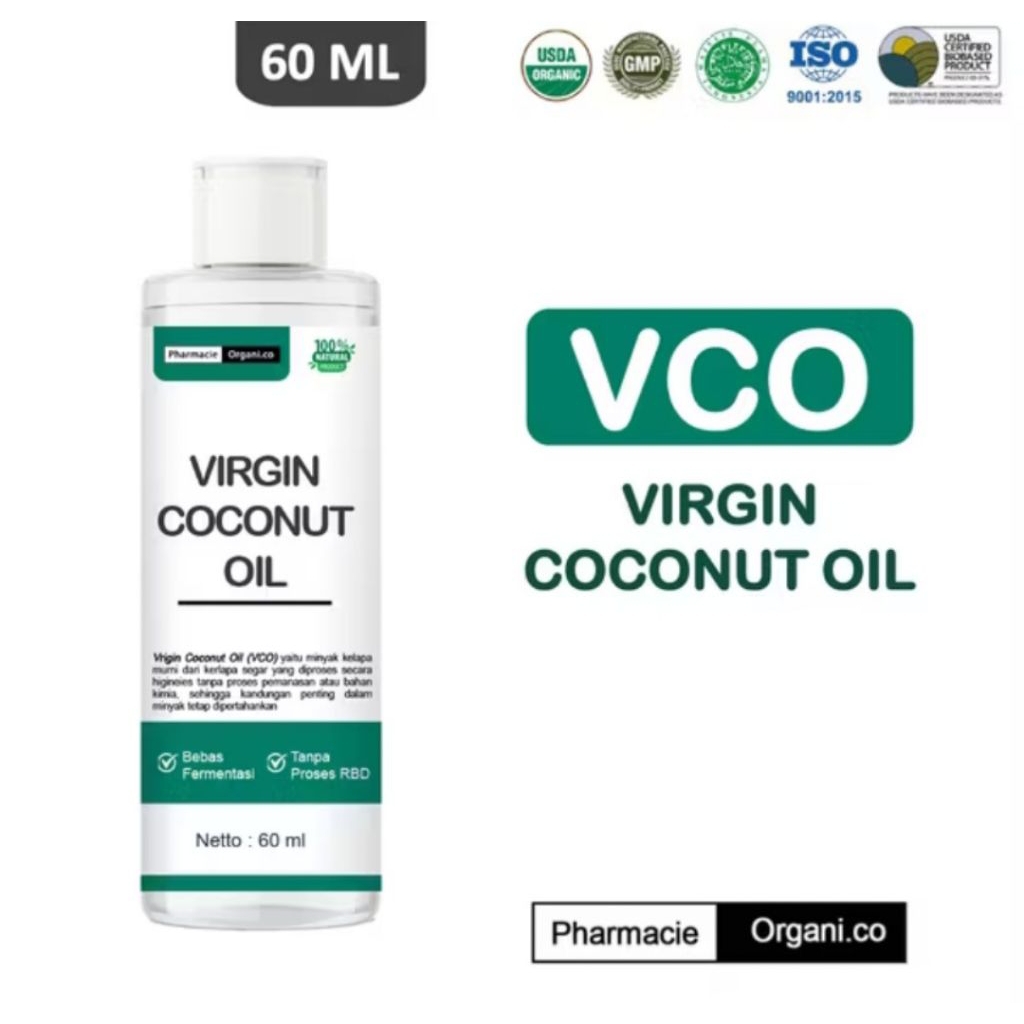 

Virgin Coconut Oil (VCO) Murni 30ml & 60ml – Pharmacie Organico ✨