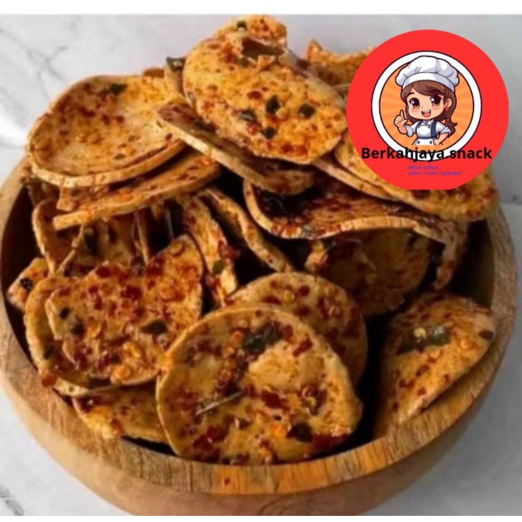 

basreng koin pedas daun jeruk 500 grm seblak baso goreng koin extra pedas manis asin gurih daun jeruk