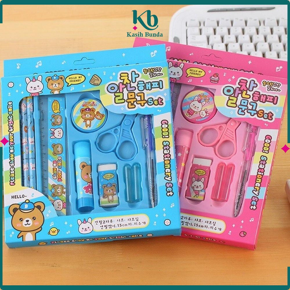

Kiddypicks - Alat Tulis Set Anak 8IN1 Karakter / Paket Alat Tulis Sekolah