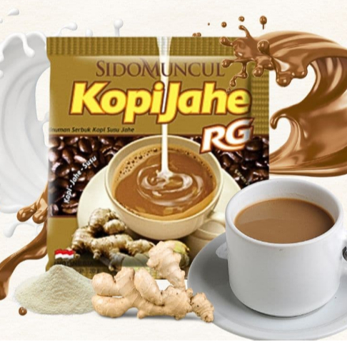 

Kopi Jahe Sidomuncul 10 sachet/ renceng - Minuman Hangat Herbal Nikmat & Menyehatkan