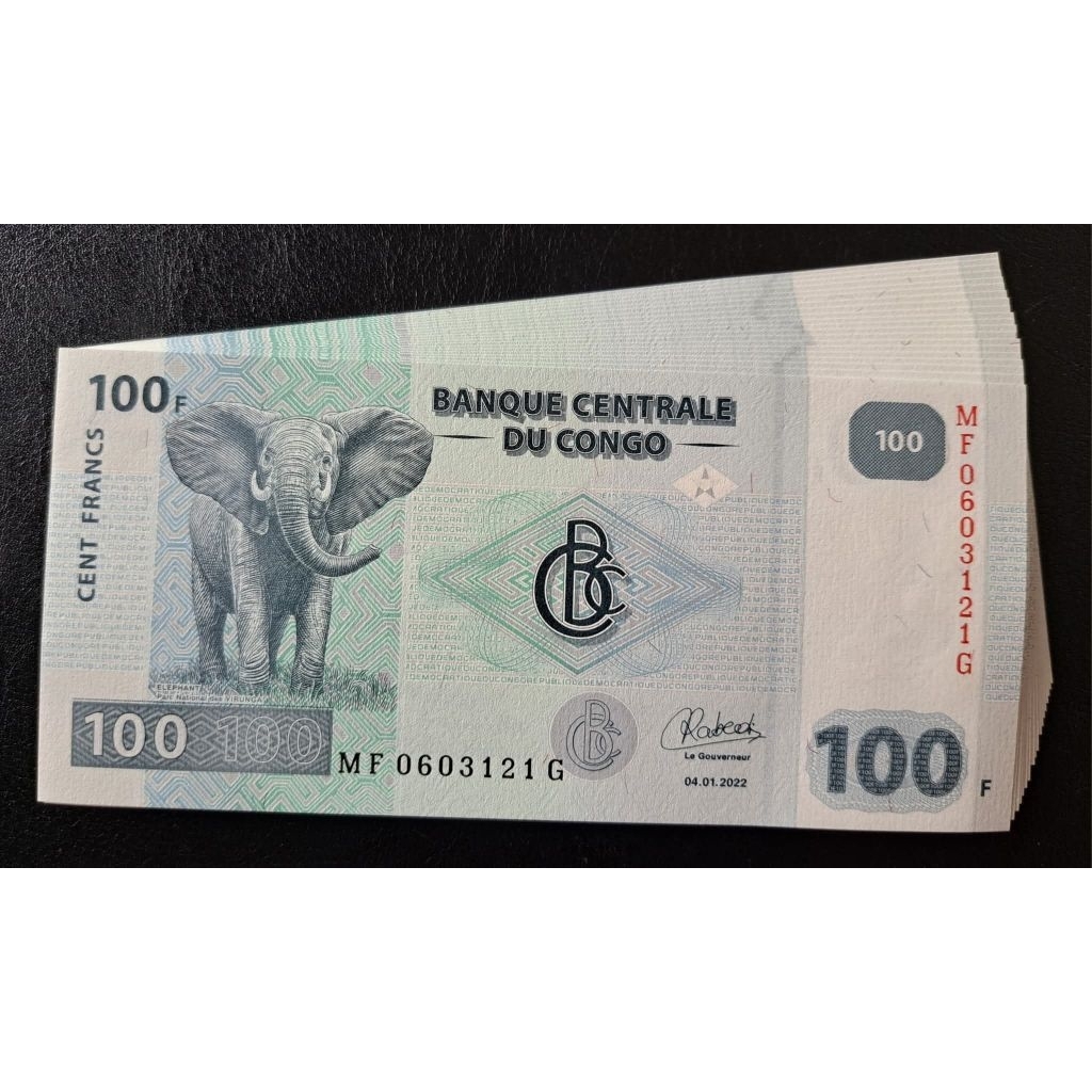 uang asing CONGO 100 FRANCS
