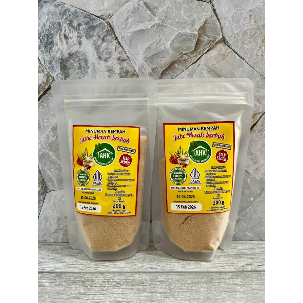 

Minuman Jahe Merah Serbuk