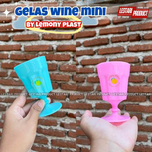 ( 6 PCS ) GELAS WINE PLASTIK MINI LEMONY PLAST | SLOKI | GELAS SLOKY | CANGKIR | GELAS PLASTIK | GEL