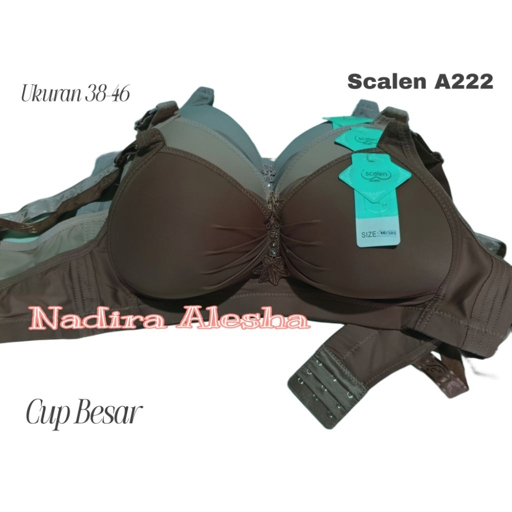 BH/Bra Scalen A222 Cup Besar Kait 3 Tanpa Kawat