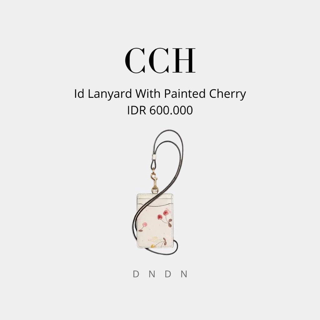 

Id Lanyard With Painted Cherry