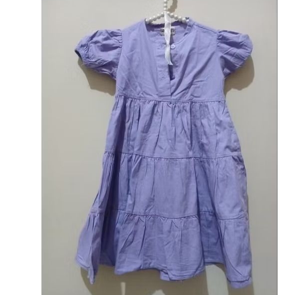 dress lilac anak preloved