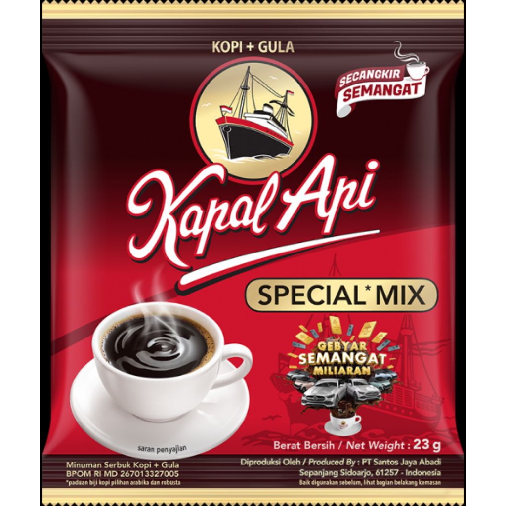 

Kopi Kapal Api Spesial Mix 10 x 23 gram / 1 Renceng
