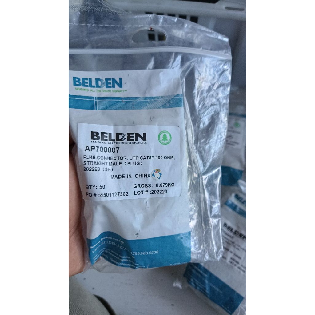 (50PCS) BELDEN Konektor RJ45 Belden Cat5 Original