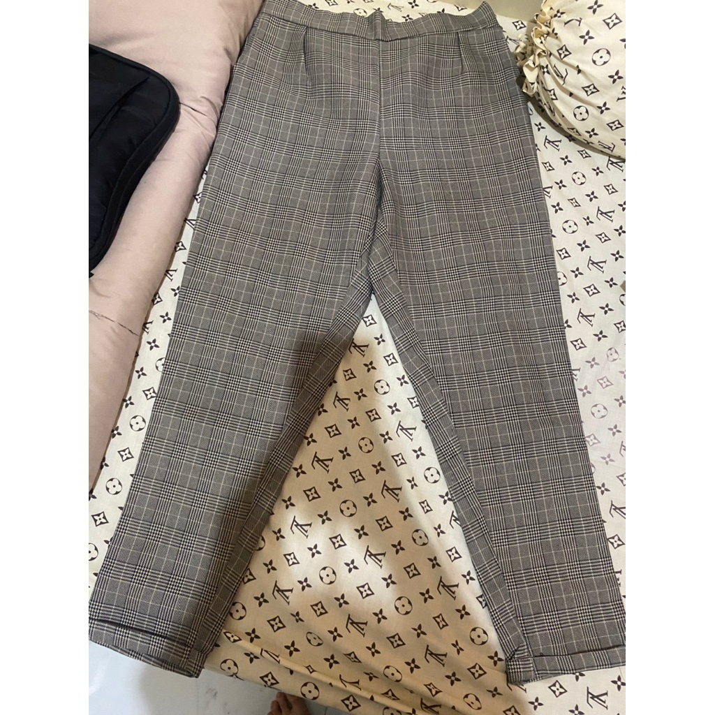 [PRELOVED] Celana Tartan Perempuan/ Work Tartan Pants