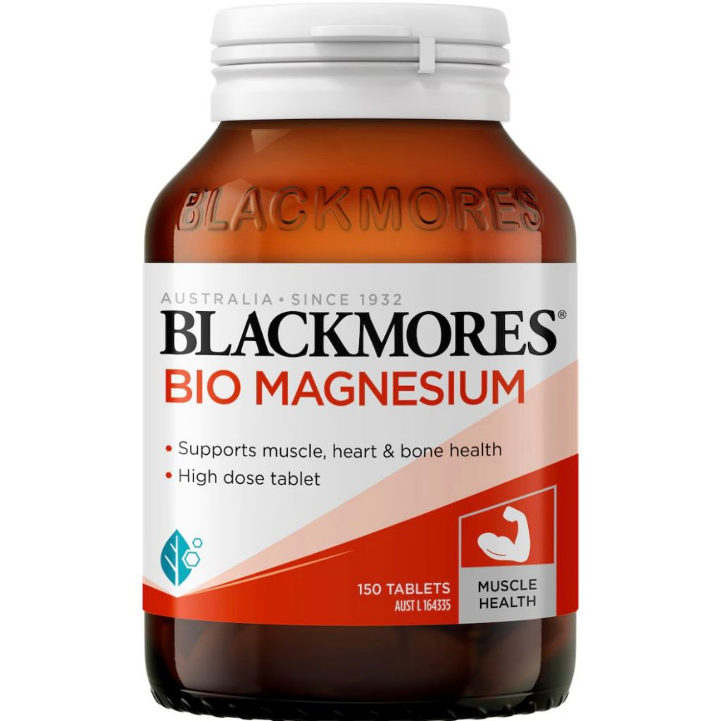 Blackmores Bio Magnesium 150 Tablet - Vitamin D3 B6 Magnesium untuk Kesehatan Otot, Jantung & Tulang