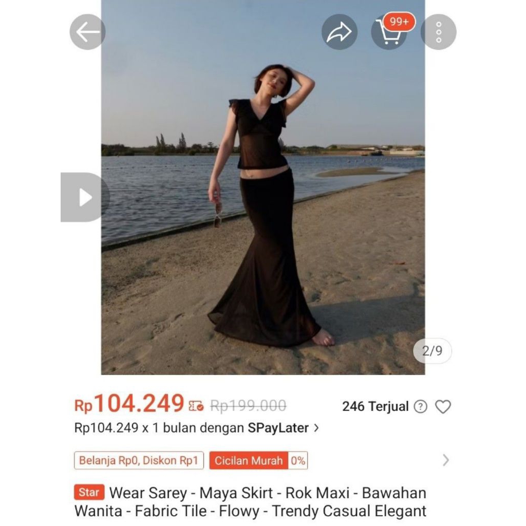 preloved wear sarey skirt