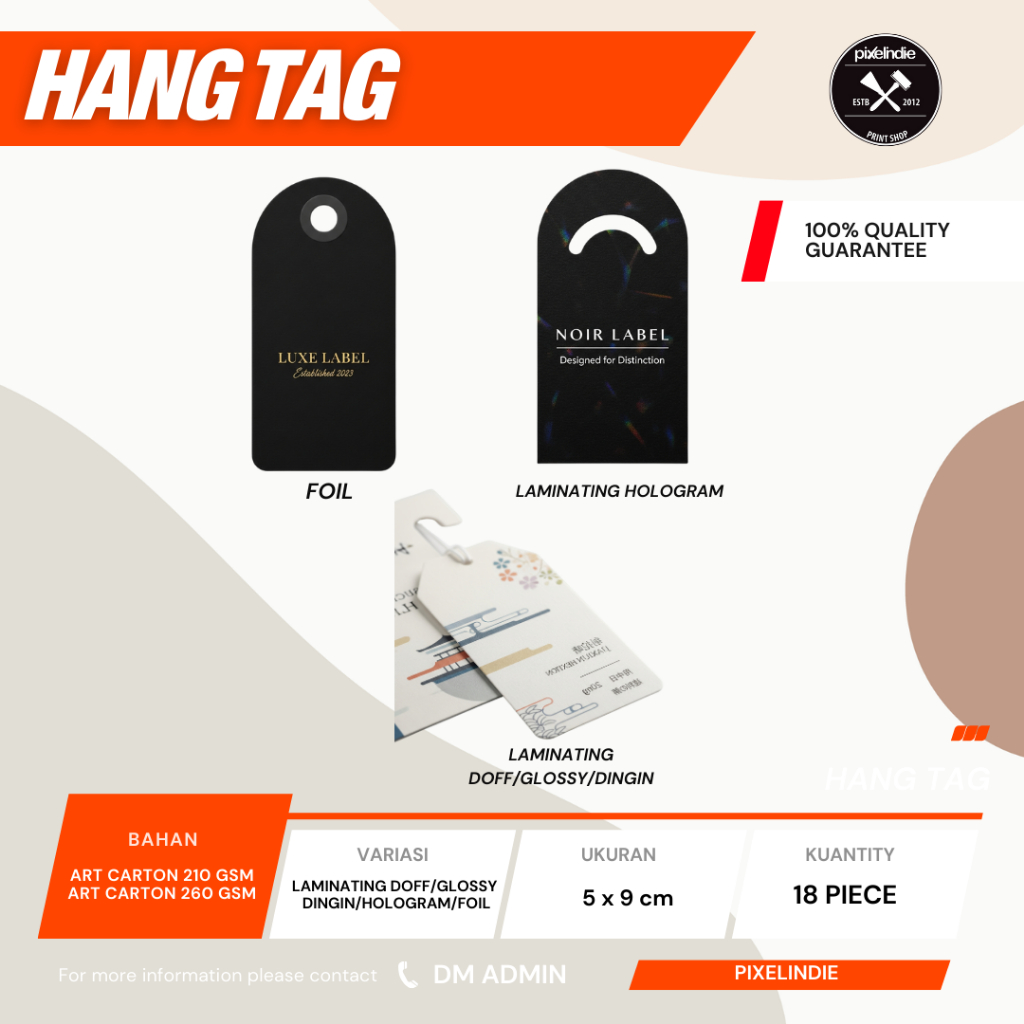 

CETAK HANG TAG PAKET HEMAT | ART CARTON 260GSM | ART CARTON 310GSM