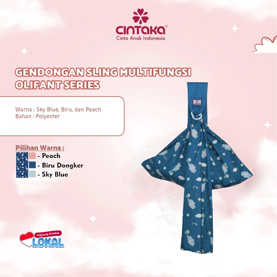 Gendongan Samping Sling Bayi Multifungsi Olifant Series  / Gendongan Bayi Samping / Gendongan Sling 