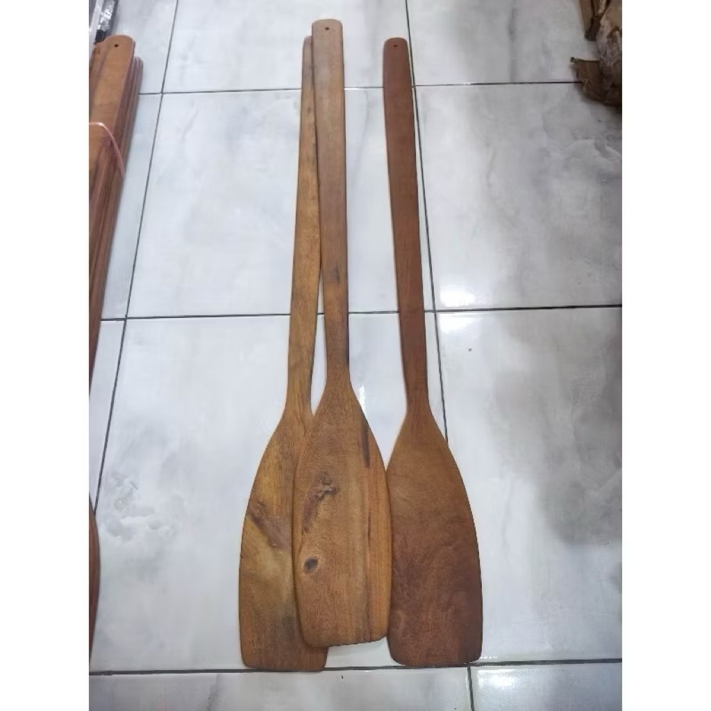 Spatula kayu ulin Besar / Sutil kayu besar buat kawah