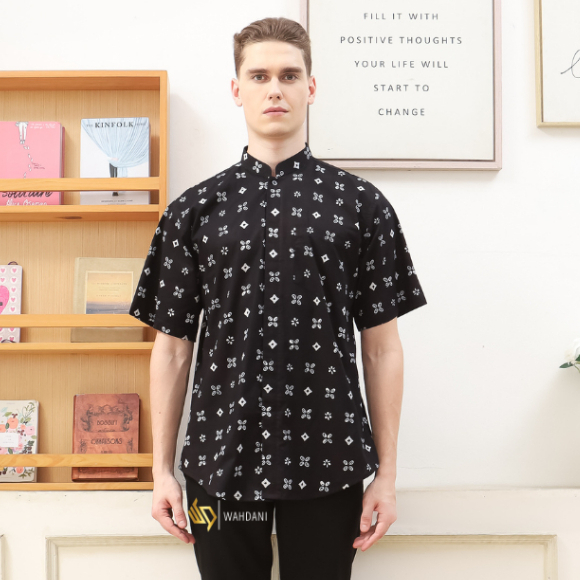 Kemeja Koko Pria Pendek Koko  Shanghai Katun