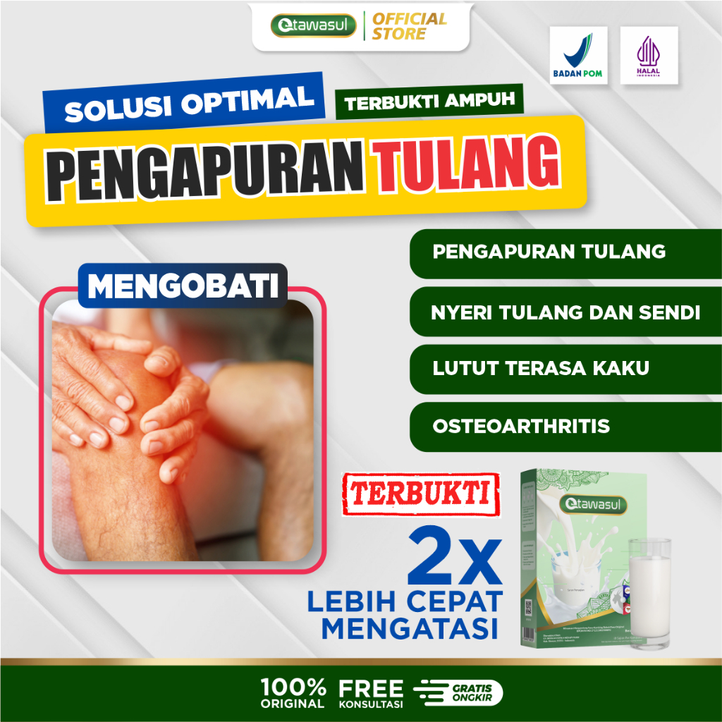 

Susu Obat Nyeri Sendi Pengapuran Tulang Osteoporosis 200 Gram