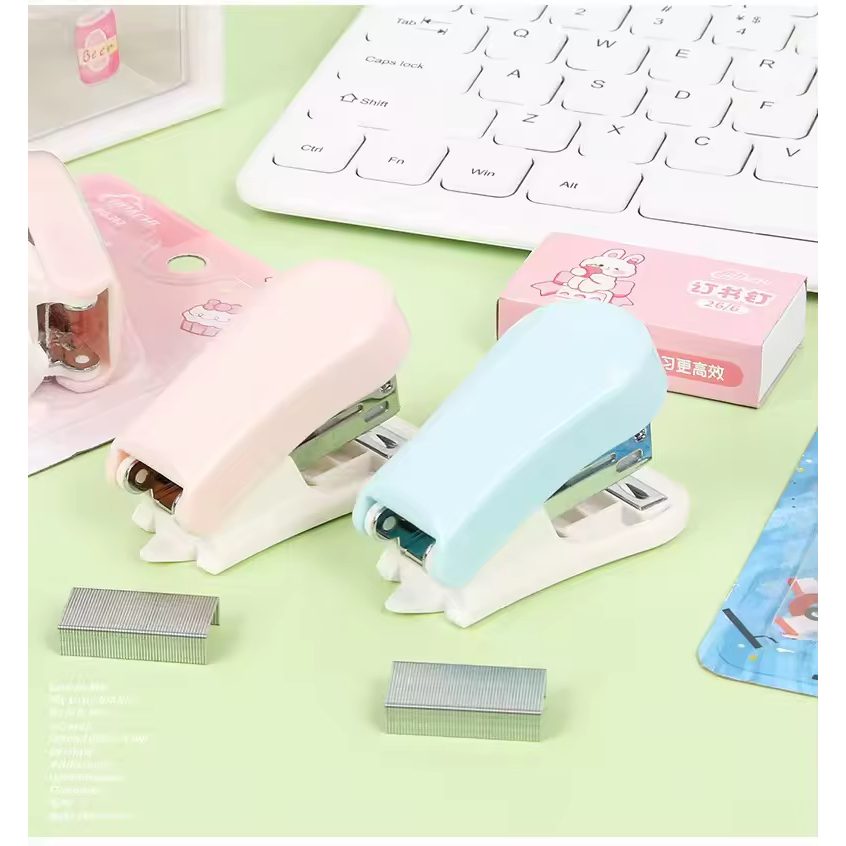 

(BISA COD) STAPLES SET MINI LUCU STAPLER MINI PORTABLE + ISI