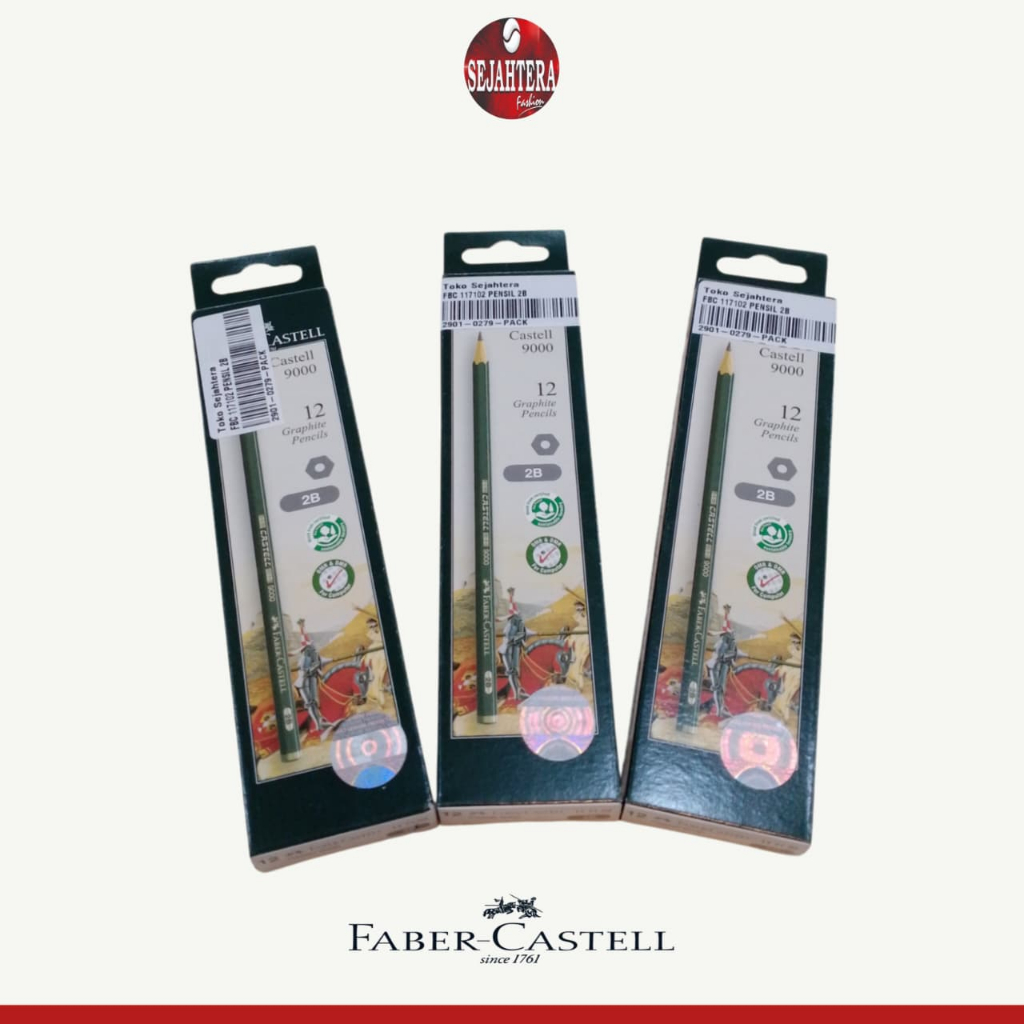 

Faber-Castell Pensil Tulis Ujian - 2B Castell 9000