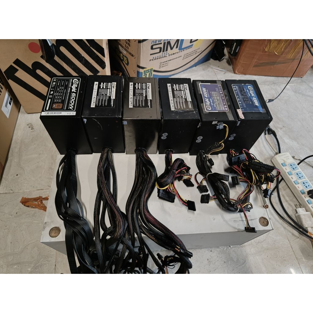 power supllay enlight.400w/430W/450/600w .24pin 4 pin 2.+ 6/8 pin
