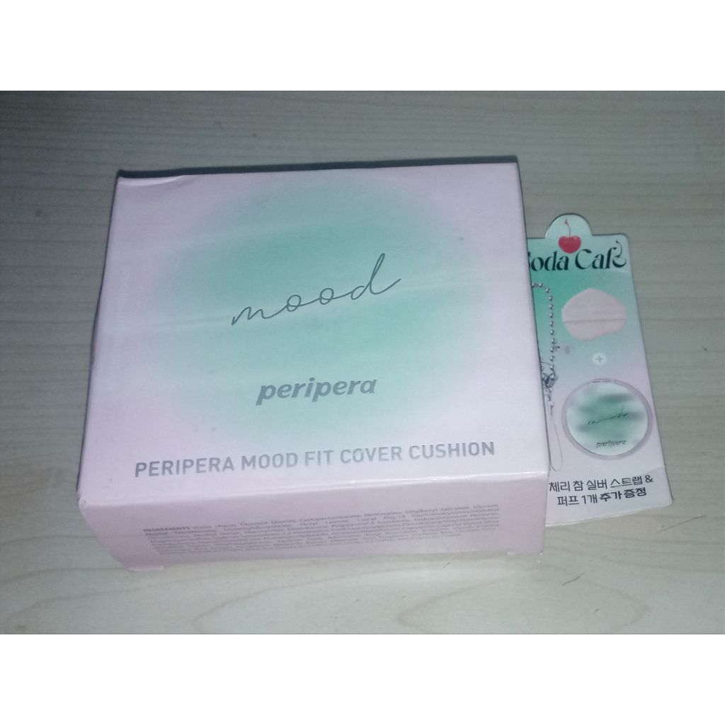 [Ready] NEW/SEALED Peripera Soda Cafe Cushion Mood Fit Cover Cushion Shade 03 Natural fit
