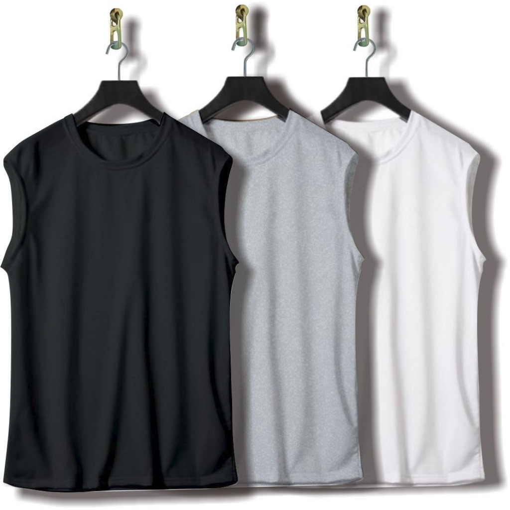 Hemat Singlet Lekbong Paket Kaos Singlet Polos Pria Tanpa Lengan Model Kekinian Singlet Lekbong Polo