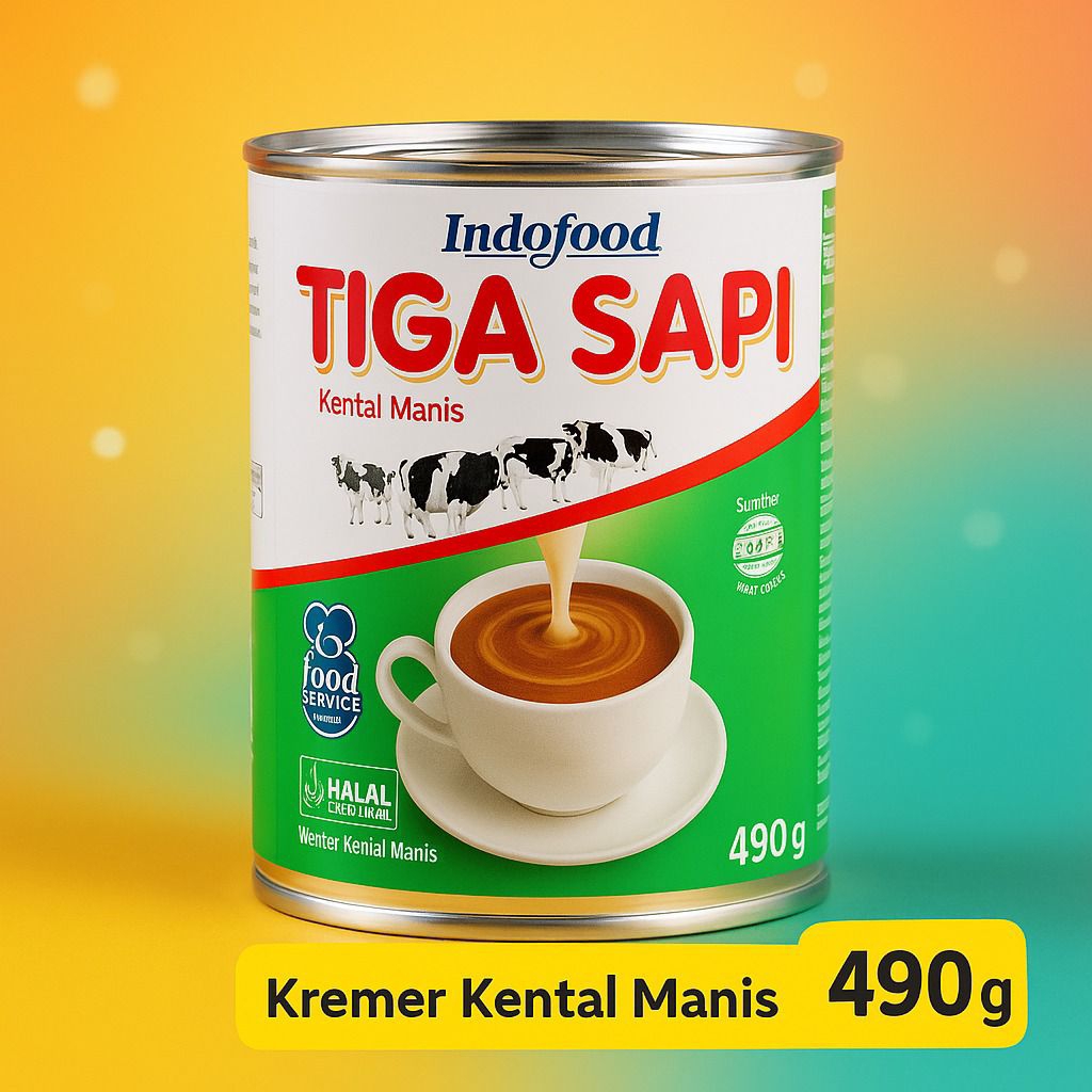 

Susu Kental Manis Tiga Sapi kaleng