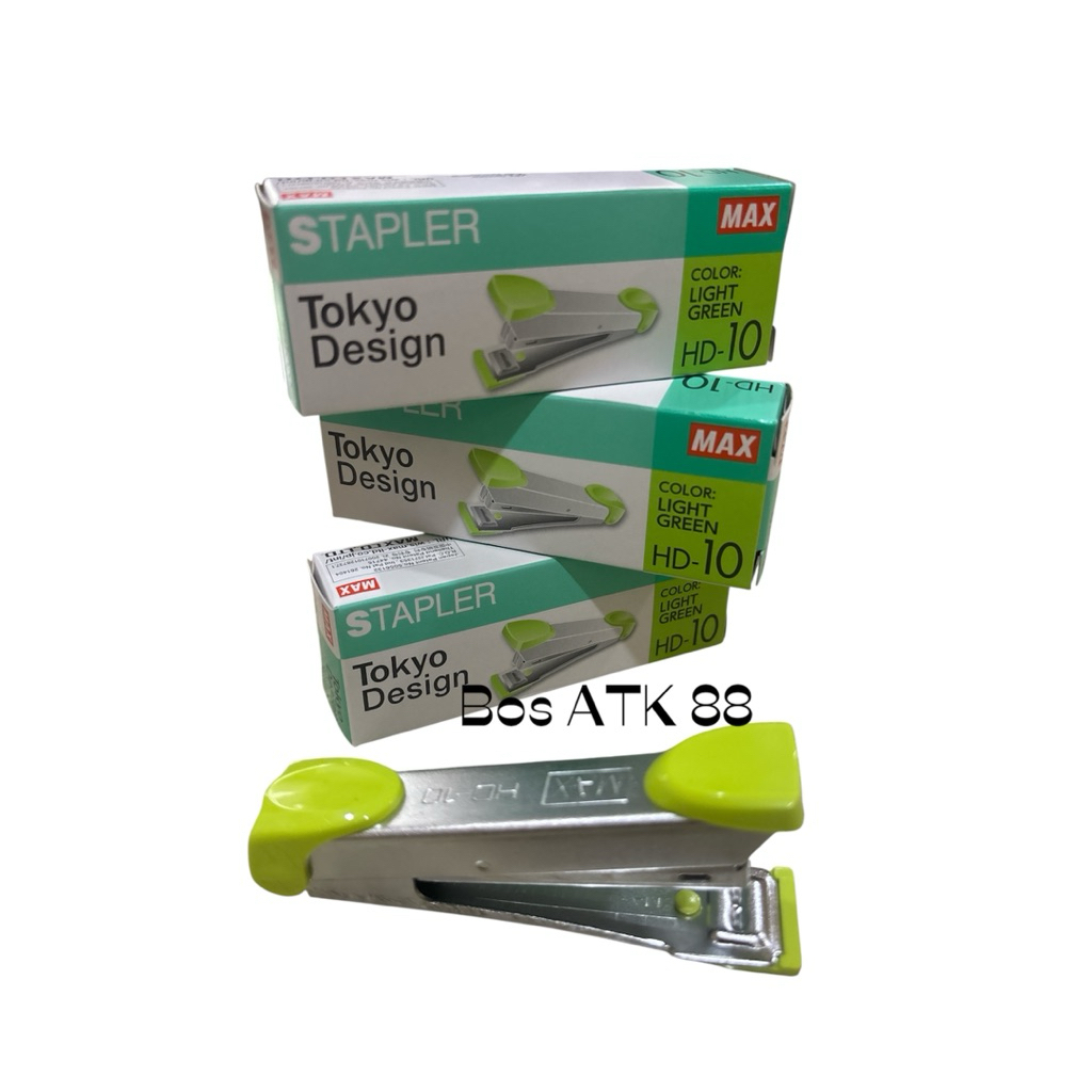 

STAPLER MAX GREEN HD-10 ORIGINAL ASLI JAPAN / HEKTER NO 10