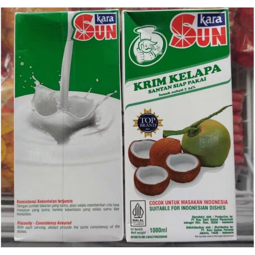 

Kara Sun Krim Kelapa Santan Siap Pakai 1000mL