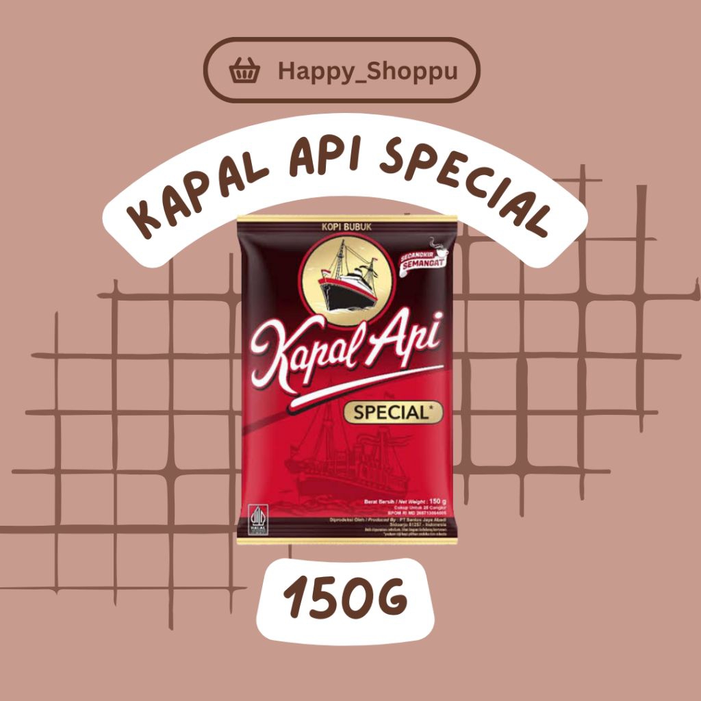 

Kapal Api Kopi Bubuk Special Merah 150gr