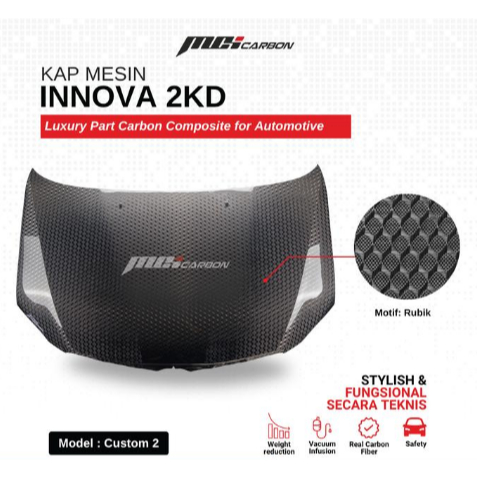 Kap Mesin Innova 2KD OEM Style | MCI Carbon