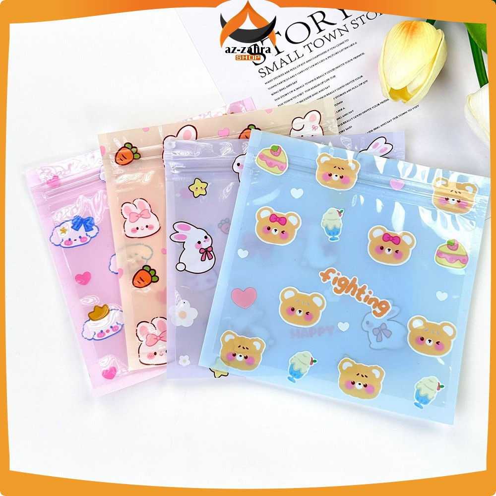

Ziplok Plastik Kemasan Kartun Mini Permen Kue Serbaguna / Plastik Klip Packaging Makanan Mini Sachet Az Zahra Shop C1281