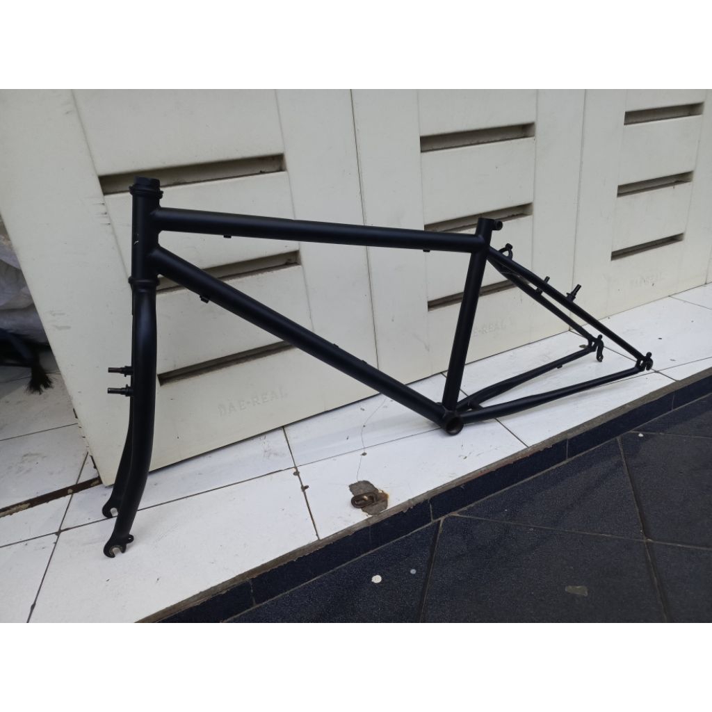 Frame MTB 26" Taiwan Jadul Retro Vintage Palang rata Lady Besi Hiten buat Touring Commuter Bike ala 