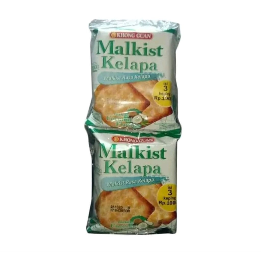 

Makanan Ringan Snack Biscuit Khong Guan cracker Malkist Kelapa