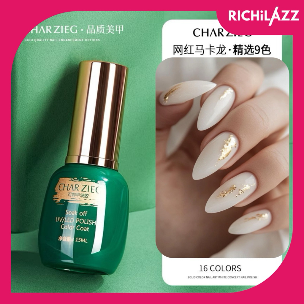 MILKY WHITE NAIL GEL CHARZIEG PUTIH SUSU NAIL GEL