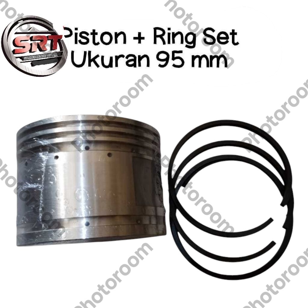 Paket  Piston + Ring Piston Kompresor Ukuran 95 mm
