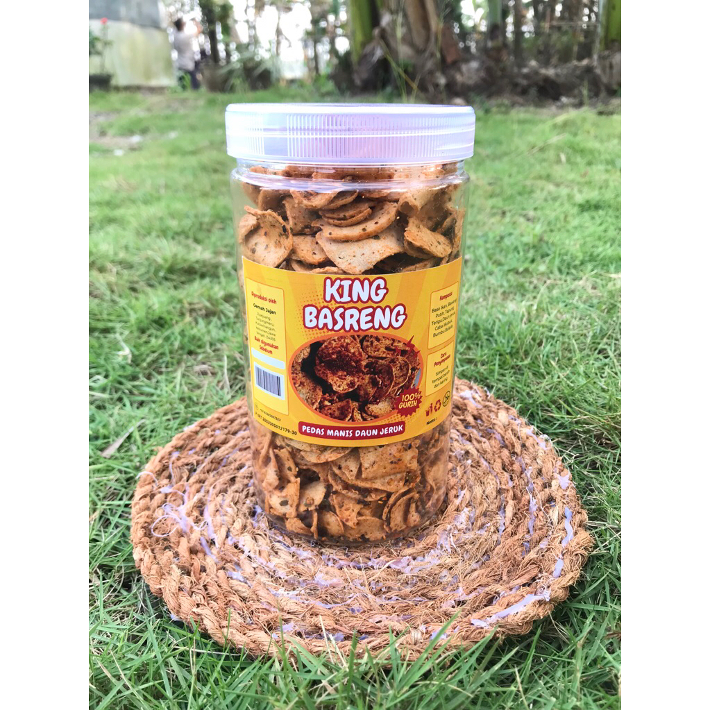 

Basreng Toples Pedas daun jeruk 300gram