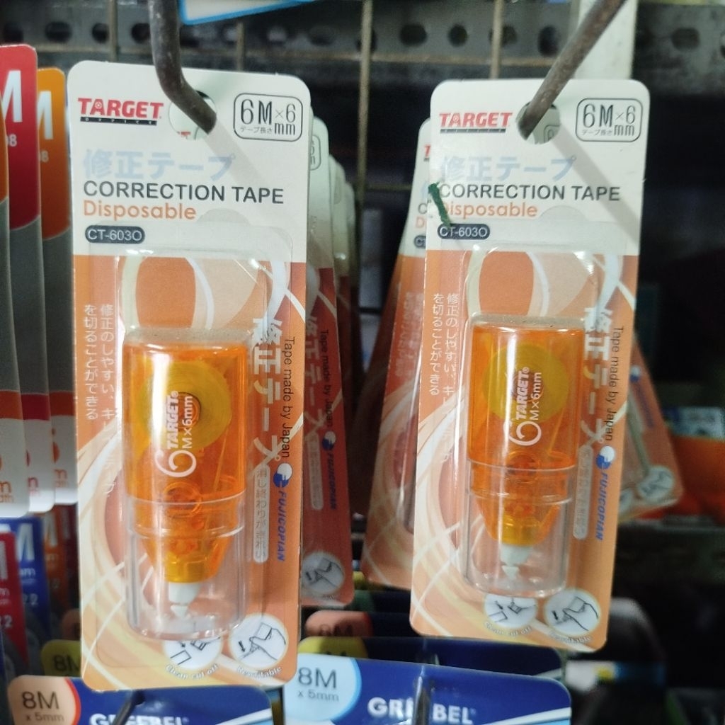 

Correction Tape 6 m × 6 mm / Stipo Kertas 6 m × 6 mm / Tipe X Pita