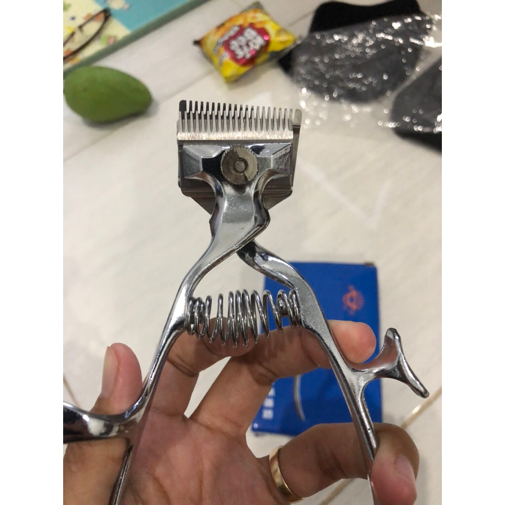 Potong Rambut Manual Alat Gunting Rambut Gunting Rambut Manual Portable Hand Pusher (Bekas)