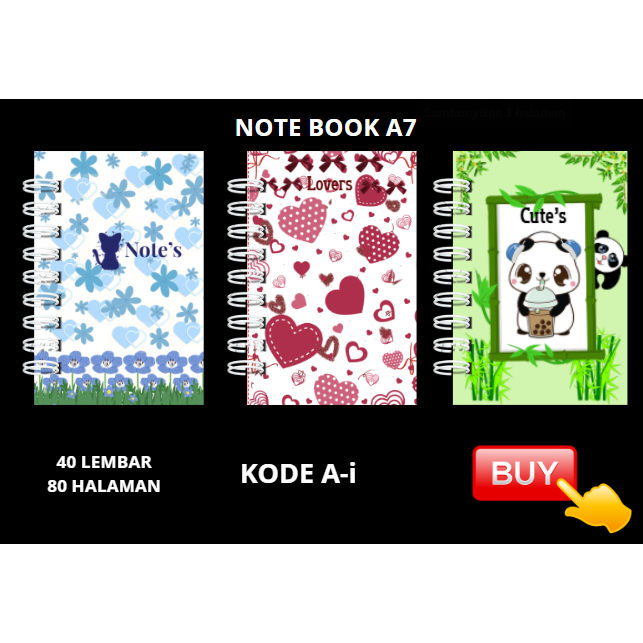 

Notebook A7 Mini SpiralCATATAN MINI 80 HALAMANBuku Tulis Notebook Mini A7 Spiral Lucu/ Buku Diary Aesthetic/Buku Catatan Kecil/Perlengkapan Sekolah & Kantor