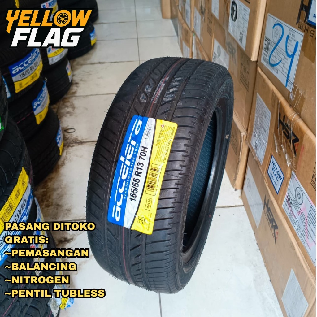 Ban Mobil Ring 13 Ukuran 165/55 Murah Merk Accelera Gamma 165 55 R13 Tubles