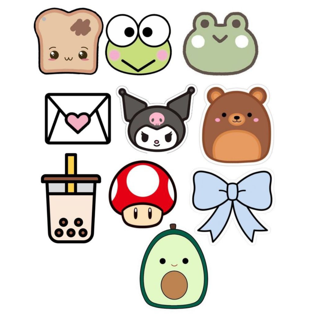 

stiker boneka + free kotak mini untuk tempat stiker