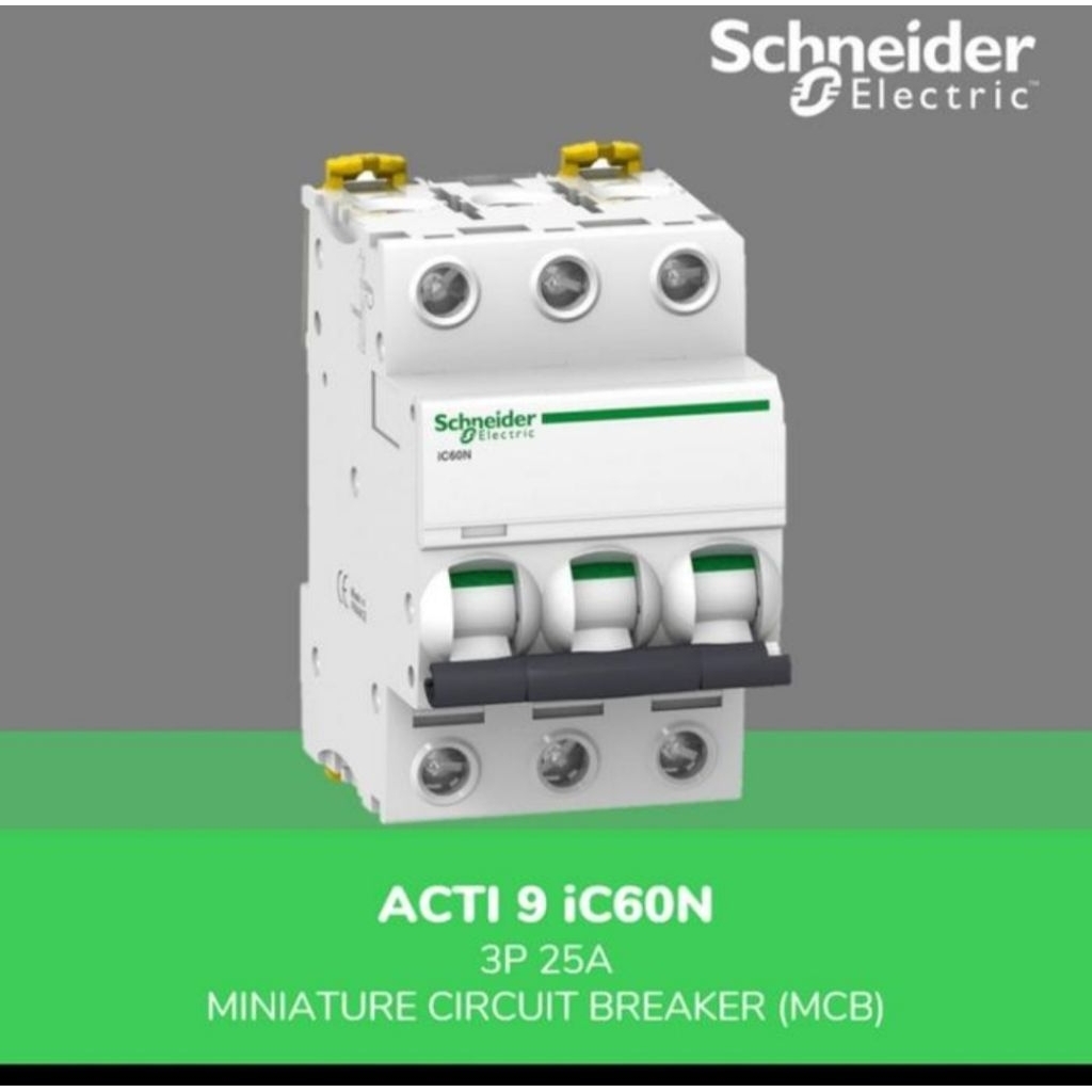 MCB SCHNEIDER IC60N 3P 25A/MCB IC60N 3P 25A SCHNEIDER ORIGINAL