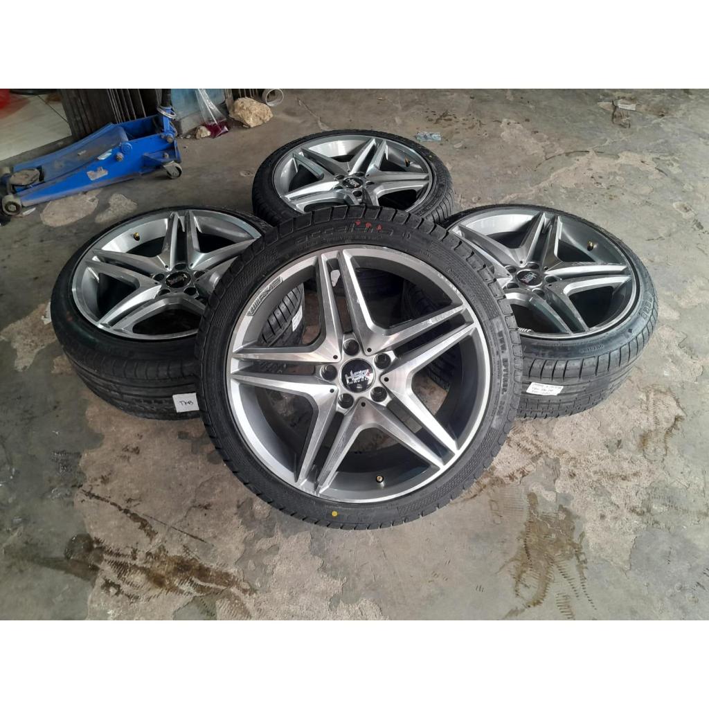 VELG MOBIL BEKAS HSR ANTLERS R18 PCD 5X112,3 UNTUK MERCY VW AUDI DLL
