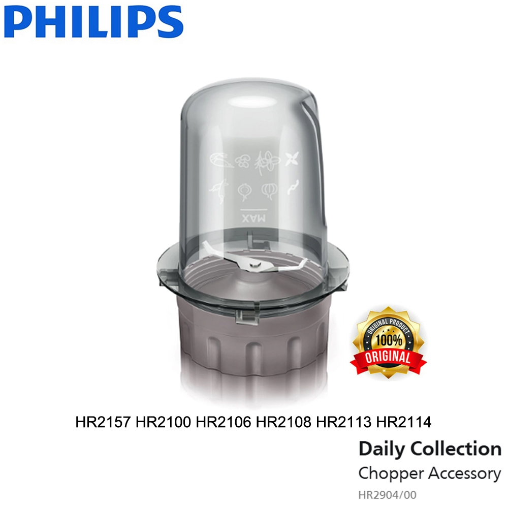 Philips Chopper Gelas Bumbu Blender HR2157 HR2100 HR2106 HR2108 HR2113 HR2114 Original