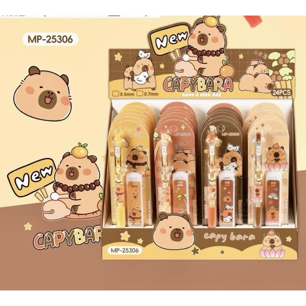

pensil mekanik Capybara cappibara 0.5 mm pensil refill