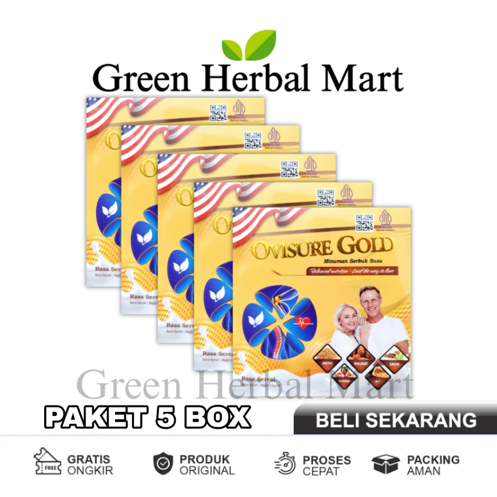 

5 Box Ovisure Gold Original Asli USA Susu Untuk Pengobatan Tulang Dan Sendi Terbaik