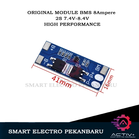 ORIGINAL BMS 2S 7.4V - 8.4V 8A MODUL 8AMPERE Li-ion Lithium Battery Charger Lion 18650 MODULE CAS CH