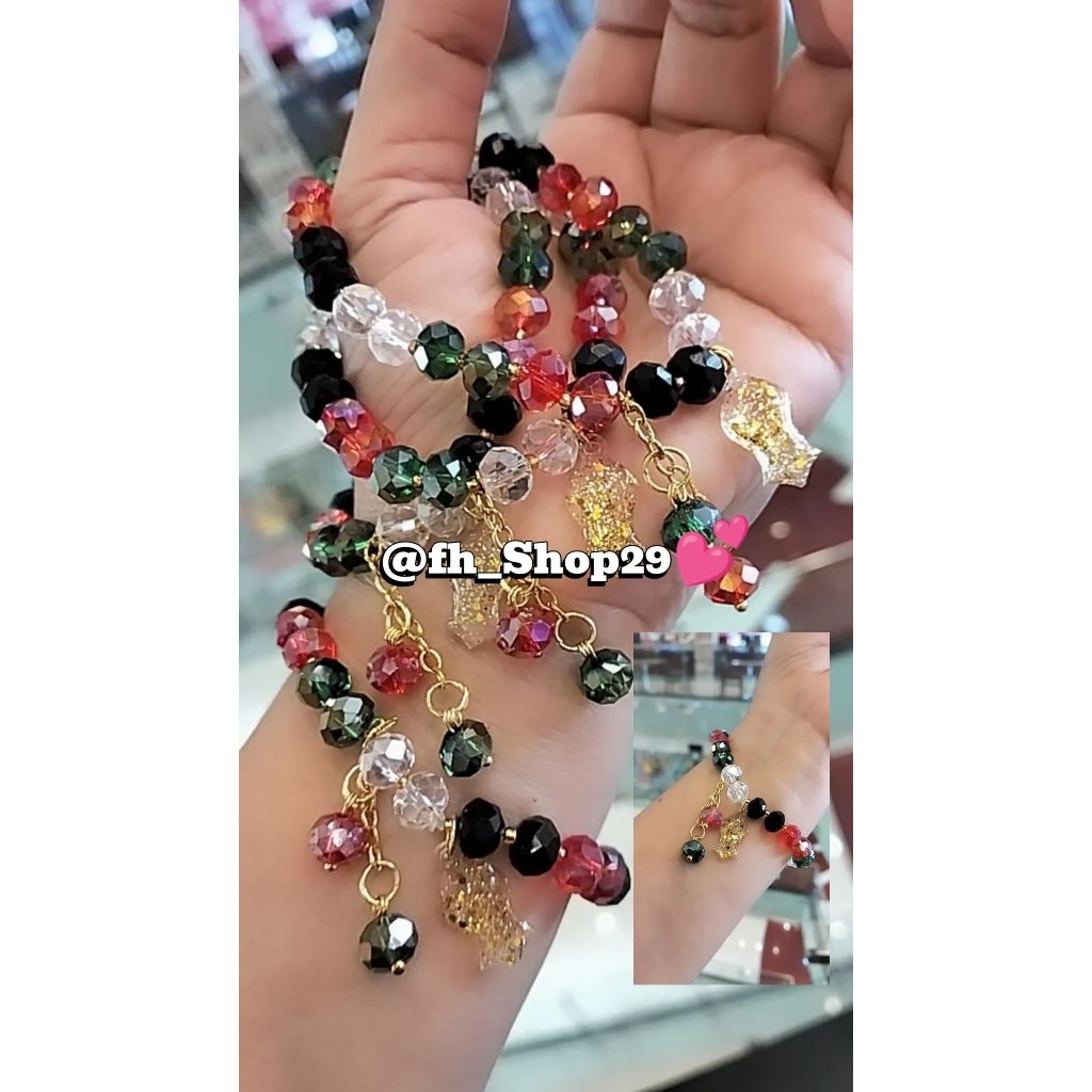 Fh29 Gelang terompah/ Gelang kristal terompah/ Gelang Palestina
